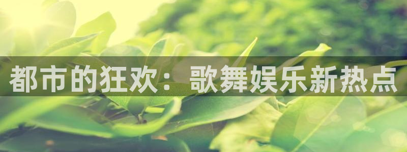 mg不朽情缘平台：都市的狂欢：歌舞娱乐新热点
