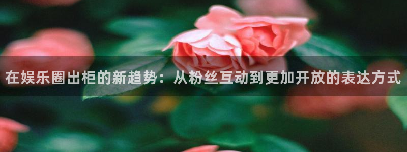 最新mg不朽情缘爆分规律技巧：在娱乐圈出柜的新趋势：从粉丝互动到更加开放的表达方式